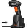 Tera Pro 1MP-Fotocamera Lettore di Codici a Barre Bluetooth Barcode Scanner 2D QR 1D ad Alta Velocità di Scansione Wireless 2.4G e Bluetooth con Stazione di Ricarica, HW0007