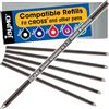 Jaymo Ricambio per Cross 8518 e Schmidt 635 - Misura 67 mm di lunghezza - D (D1) Mini penna a sfera multifunzione standard - 6 viola