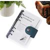 Générique A6 Planner Binder - A6 Budget Binder, Trasparente 6 Planchers Ring | Nota di pianificazione, blocco note annuale per la salute delle attività di viaggio pulizia lettura lettura lettura