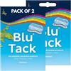 High Vibrant 2 x Bostik Blu Tack Originale Riutilizzabile Pacchetto di Adesivi Casa Ufficio Fai da te BluHacks Smart Adesivi Alternativi a Pin & Tape 60g