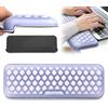 YNNHUDEEP Poggiapolsi a forma di L con tastiera in memory foam, poggiapolsi ergonomico per ufficio, home office e gaming, design segmentato