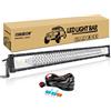RIGIDON Barra Led Fuoristrada, 32 pollici 80 cm 405W Barra Luce Led Con 12V Cablaggio Kit, Per Auto Camion SUV ATV 4x4 Veicoli Offroad, Impermeabile Faretti Fendinebbia, 6000K Luci di Lavoro a Led