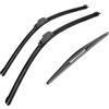 CMLGWL Automotive Tergicristalli per Subaru per Forester MK4 2013 2014 2015 2016 2017 2018 26 +17+14 3PCS Anteriore Posteriore Tergicristallo Parabrezza Finestra Accessori Tergicristallo Auto