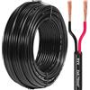 D-TECH Cavo 2 conduttori per rimorchio 10M, Cavo Elettrico Veicolo 2 Fili, 5V-80V Cavo Rotondo a 2 conduttori per Auto Camion, Trattore, Barca, roulotte, Cavo Rimorchio 2 Poli 0,75mm²
