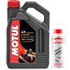 Motul DUO Olio Moto 7100 4T 5W-40, 4 litri + Engine Clean 200ml