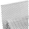 AggAuto - Griglia universale per auto in lega di alluminio, foro a nido d'ape da 4 x 8 mm, estensibile e universale, 100 x 33 cm, argento
