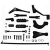 UYFOIH Pedane Pieghevoli per Moto Kit Di Comandi Avanzati Per Moto, Pedane, Leve E Collegamenti (nero) Per Sportster 1200, Per Custom Seventy Two, 883 Iron (04-22)