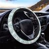 Generic Copri Volante Gatto Con Fiore Facile Da Pulire Copristerzo Auto Anti-Sudore Coprivolante Volante Per Donna Uomo Suv