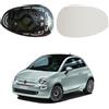 TUTTO PER QUATTRO Vetro Specchietto Per Fiat 500 (312) 2007-, Linea (323) 2007-, Punto (199) 2012-, Punto Evo (199) 2009-, Grande Punto (199) 2005-2012, TUTTO PER QUATTRO (Destro Con Sbrinamento)