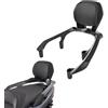 GFARDMOTO - Schienale per moto Sissy Bar con cuscino dello schienale per Yamaha TMAX 560/Tech Max 2022-2026, portapacchi rimovibile con cuscino dello schienale per il comfort nei viaggi lunghi