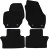 J&J AUTOMOTIVE Tappetini in Tessuto per Suzuki Ignis 2000-2008, Set da 4 Pezzi Anteriori e Posteriori, di Velluto su Misura, Antiscivolo, Colore Nero