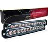 SKYWORLD Luci stroboscopiche a LED, 2pz Ultra sottile Rosso 12 LED 12V 24V Lampeggiante Luci stroboscopiche di emergenza Strobo Barra Luminosa per Moto Auto Camion Truck Trailer