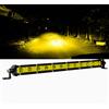 RIGIDON Giallo Barra Led Fuoristrada, 12V 24V 13 33cm 60W Singola Fila Sottile Barra Luce Led, Spot Barra Led Per Auto Trattore Camion SUV UTE ATV 4x4 Veicoli Offroad, Faretti Fendinebbia, 3000K