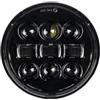 ZHANFEIS Faro Moto Per Shadow VT 600 700 750 1100 Per VTX 1300 1800 Faro Anteriore Motocicletta Faro A LED Da 5,75 Pollici Fari Anteriori Moto(A Black No Halo)