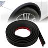 EZVEZS Bordature per passaruota da 3 m,parafanghi universali in gomma,coperture per parafanghi allargati,protezioni per passaruota con bordatura,strisce di sigillatura autoadesive per parafangh (3M)