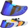 VCOROS Visiera Casco,Protezione per Il Vento del Motociclo,Casco Parabrezza Moto Visiera a Lente Integrale per MT V-14 Rapide Targo Blade 2 (Blu cromo)