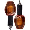 XMSBCBCZ Moto Indicatori Direzione Compatibile Con Honda Per CB400 SF CB 1300 600 900 HORNET CBR RR 1100XX 600F CBR125R Indicatore Luminoso Direzione Motocicletta(Amber)