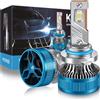 ELLENNE 2X LAMPADINE H4 LED AUTO 6000K BIANCO AZZURRO 11.200 LUMEN 70W K10