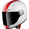 Bogotto V135 D-R2 Casco, bianco opaco/rosso, XL