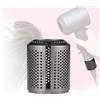 WYWY.Wide Filtro per asciugacapelli compatibile con Dyson Supersonic HD01 HD03 HD08, ricambio per asciugacapelli (Grigio metallizzato)