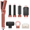 PARWIN PRO BEAUTY 7 in 1 Air Styler,Spazzola ad aria calda MaxAIR 2.0 multistyler Set