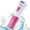 AMNF Epilatore facciale da donna, senza fili, per peli del viso, con luce LED, mini epilatore elettrico per viso, bikini, gambe, braccia