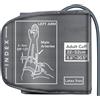 Qutryven Polsino di ricambio extra large per monitor Omron BP 22-52 cm Big Arm - Polsino regolabile XL per la pressione sanguigna, include 6 interfacce universali, monitor della pressione sanguigna compatibile