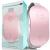 Slimpal Fascia Riscaldante, Portatile Cintura Riscaldante Elettrica Indossabile, Lavoro Costante, Regali per Donne Ragazze, Rosa