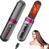 Bwaliffury Spazzola Lisciante per Capelli 2 in 1, Bwaliffury Mini spazzola per capelli senza fili elettrica, display a LED ricaricabile, 4000mAh, Ceramica antiscottatura, Viaggio, Portatile, Riscaldamento Rapido