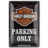 Nostalgic-Art 22231 Harley-Davidson - Parking Only, Targa in metallo retrò 20x30 cm
