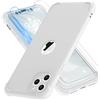 ORETECH Cover Compatibile con iPhone 11 Pro, Custodia per iPhone 11 Pro con[2 x Pellicola Protettiva Vetro Temperato] Antiurto Ultra Sottile Hard PC TPU Silicone Anti Graffio per iPhone 11 Pro -Bianco