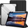 CACOE Custodia Cover Compatibile con iPad 11a Generazione (A16) 11" (2025) / iPad 10a Generazione 10.9" (2022) (A2757/A2777), Retro Trasparente Cover con Portapenne,Nero