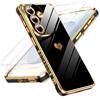 LeYi Cover per Samsung Galaxy S26 4G/5G Custodia con Vetro Temperato [2 Pack], Amore Cuore Paraurti Morbido TPU Sottile Case con Protezione Fotocamera per Samsung S 26 4G 5G Donne,Nero