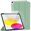 CACOE Custodia per iPad A16 11a/10a Generazione (2025/2022) con Pellicola Protettiva Schermo 11/10,9 pollici - Custodia Protettiva Completa per Tablet per iPad 11/10 Gen, Verde Chiaro