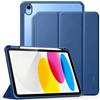 CACOE Custodia Cover Compatibile con iPad 11a Generazione (A16) 11" (2025) / iPad 10a Generazione 10.9" (2022) (A2757/A2777), Retro Trasparente Cover con Portapenne,Mare Blu