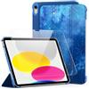 CACOE Custodia per iPad A16 di 11a/10a generazione (2025/2022) con pellicola protettiva per schermo da 11/10,9 pollici - Custodia protettiva completa per tablet per iPad 11/10 generazione, cielo blu
