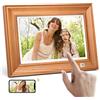 KODAK Cornice Digitale WiFi, Cornice Foto Digitale 10 pollici con Memoria da 64GB, FHD 1920 * 1200 Touchscreen, Cloud Cornice Elettronica in Legno, Condivisione di Foto, Video e Musica via USB o App