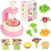 LIAILA Laboratorio dei Fiori, Laboratorio di Bouquet Fai da Te con Macchina Inclusa, Giocattolo Educativo per Ragazze, Lavoretti Creativi Fiori, Kit Creativo per Bambine dai 5 6 7 8 9 10 Anni