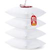 Utopia Bedding Copricuscini Impermeabili 45x70 cm (Set di 4) con Cerniera, Federe Cuscini Letto Certificato Oeko-TEX