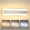 Yafido 14W Lampada Specchio Bagno 40CM 1050LM Luce Specchio Bagno LED 3000K Bianco Naturale 4000K Bianco Freddo 6000K