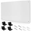 tonhui 43.5 x 30 cm Bianco Metallo Lavagna Magnetica da Parete per Calamite - Scrivibile e Cancellabile, per visualizzare magnetiche barattoli di spezie, appunti, foto, adatta a cucina, frigo, muro