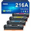 Palmtree 216A (Con Chip) Cartucce Toner Compatibili per HP 216A per HP Color Laserjet Pro MFP M183fw M182n M183fdw M182nw M155a M155dw M155nw M182 M155 W2410A W2411A W2412A W2413A Toner (4 Pack)
