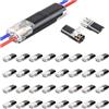 YESLUSY 40 Connettore, Connettori Elettrici Rapidi 12V, 2 Pin, Impermeabili, Connettore Elettrico per Cavi AWG 18-22