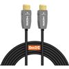 RUIPRO Cavo HDMI in Fibra Ottica 8K 2.1 12m, 48Gbps, 8K@60Hz, 4K@120Hz, HDR Dinamico, eARC, HDCP 2.2/2.3, Compatibile con RTX 4080/4090, PS5, Xbox Series X/S, TV LG/Samsung/Sony, Proiettore, AVR
