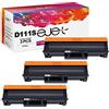 ejet MLT-D111S Compatibili Toner Sostituzione per Samsung D111S MLT-D111L per Xpress SL-M2070 SL-M2070FW SL-M2026W SL-M2026 SL-M2026W SL-M2020 SL-M2022 SL-M2070W SL-M2020W SL-M2022W (Nero, 3-Pack)
