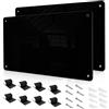 tonhui 2 Pack 43.5 x 30 cm Nero Metallo Lavagna Magnetica da Parete per Calamite - Scrivibile e Cancellabile, per visualizzare magnetiche barattoli di spezie, appunti, foto, adatta a cucina, frigo, muro