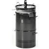 Barbecue Affumicatore a Carbone Carbonella Taddei Barrel Nero