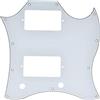 Dopro Battipenna Full Face per chitarra SG americana standard, compatibile con chitarra Gibson SG Special USA, bianco, 3 strati