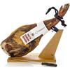 Jamonprive Prosciutto Spagnolo Serrano (Spalla) Riserva Semidisossato 4 - 4.5 Kg + Porta Prosciutto + Coltello - Jamon Serrano