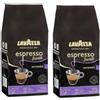 Generico 2X Confezione Per Lavazza, Espresso Barista Intenso, Caffè in Grani Tostati a Tamburo, Ideali per Macchine da Caffè Espresso, Note Aromatiche di Cacao e Legno, Arabica e Robusta, Intensità 9/10, 2 kg